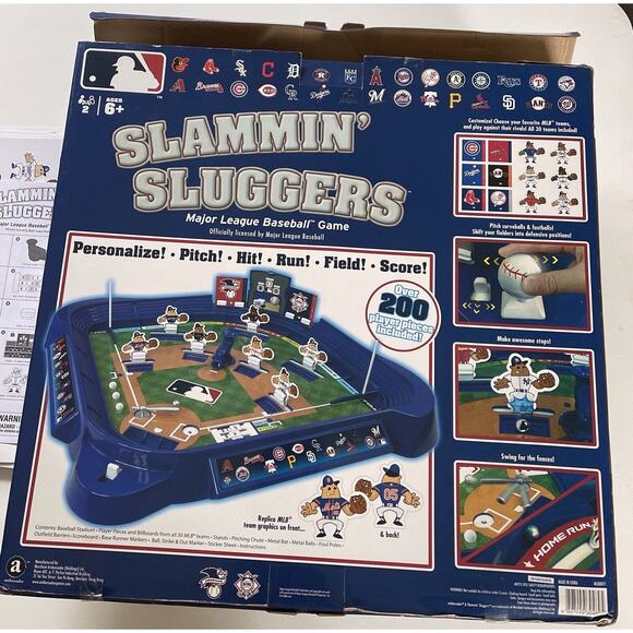 MLB Slammin' Sluggers Major League Baseball Game Open Box Never Used See Descrip - Picture 2 of 7